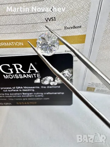 Диамант 3.5 карата , мойсанит, за бижу и подарък, снимка 5 - Други - 47125103