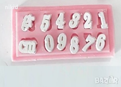 ситни цифри числа с тегло гр см силиконов молд форма фондан пано