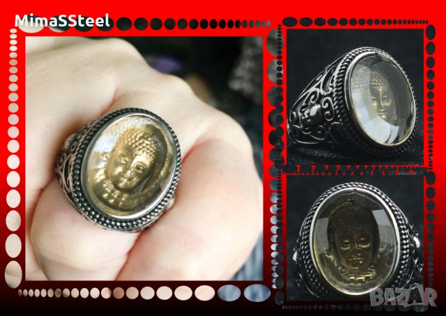 Уникален Мъжки стоманен пръстен Stainless Steel 316L , снимка 5 - Пръстени - 28295603