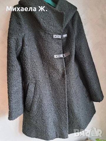 Comma, черно вълнено палто S , снимка 4 - Палта, манта - 52591838