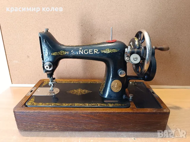 стара малка ръчна шевна машина "SINGER", снимка 1