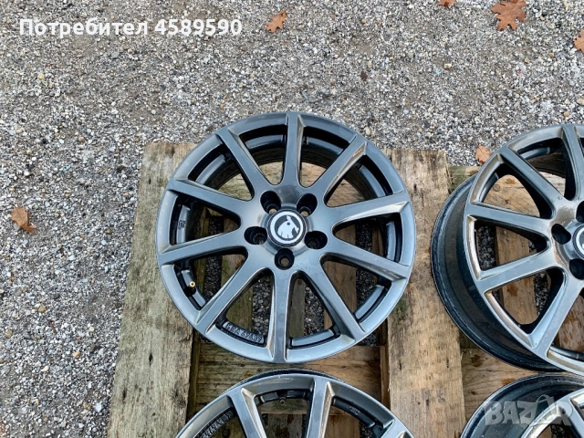4бр.Алуминиеви джанти 16цола 5x100 за Skoda Kamiq,Fabia,Praktik,Rapid,Roomster, снимка 7 - Гуми и джанти - 52259178