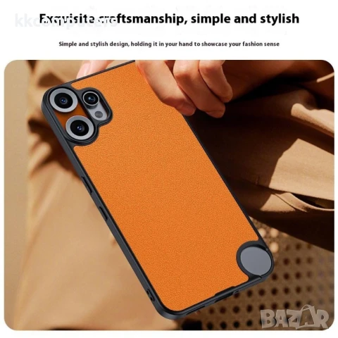 Nothing CMF Phone 2 Pro PU Leather /PC + TPU / Anti-Drop Удароустойчив Кожен Retro Калъф и Протектор, снимка 5 - Калъфи, кейсове - 50820252