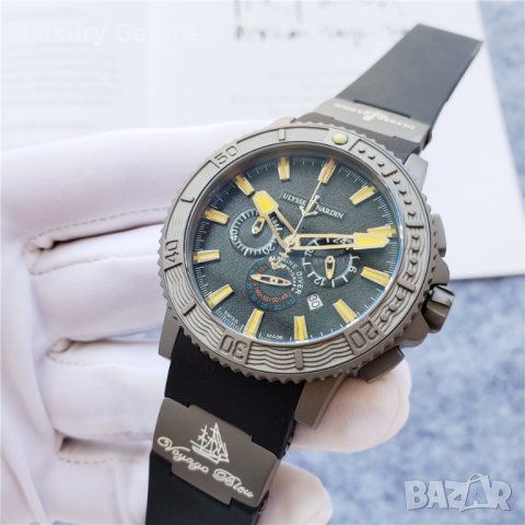 Мъжки часовник Ulysse Nardin Marine Black Sea с кварцов механизъм, снимка 3 - Мъжки - 38850083