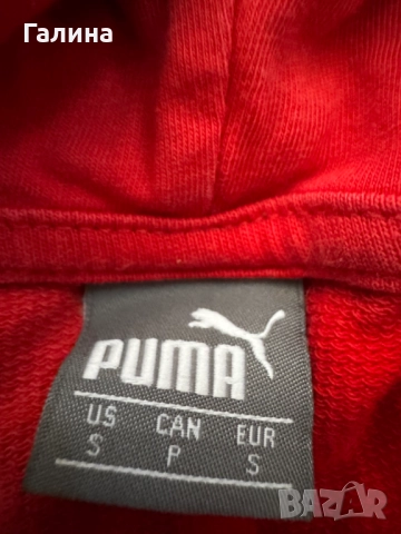 Puma дамско червено худи с качулка, снимка 2 - Суичъри - 52434224
