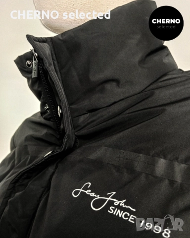 SEAN JOHN пухено яке с лого – Размер L•XL – Ново без етикети, снимка 10 - Якета - 52865205