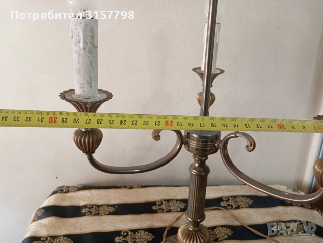 Винтидж настолна лампа, снимка 4 - Настолни лампи - 51878703