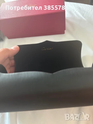 Cartier Black Acetate Glasses, Gold Decor & Blue Lens, снимка 4 - Слънчеви и диоптрични очила - 50859084