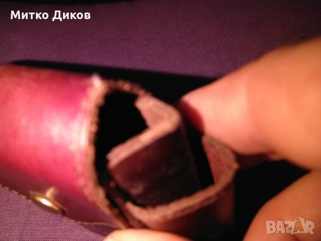 Калъвче за цигари и запалка Couro Legitimo естествена кожа -за колан, снимка 5 - Табакери - 27095060