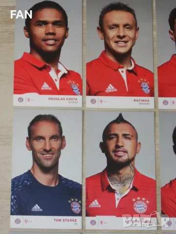 Комплект оригинални футболни картички на Байерн Мюнхен от сезон 2016/17, снимка 5 - Други ценни предмети - 17083028