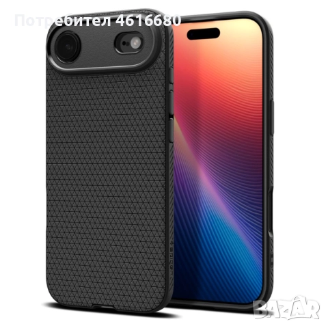 Калъф Spigen - Liquid Air - Matte Black за iPhone 17, iPhone 17 Pro, iPhone 17 ProMax, iPhone 17 Air, снимка 14 - Калъфи, кейсове - 52118645