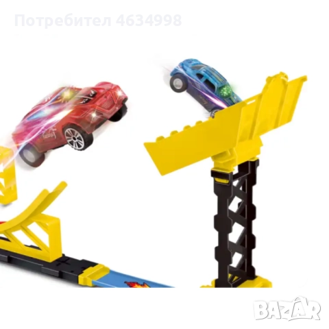 Играчка състезателно трасе с колички  , снимка 2 - Части - 52204860