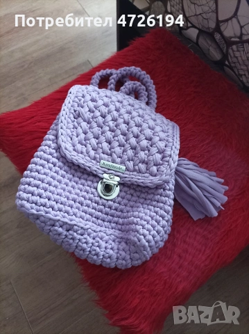 раница ръчно плетена