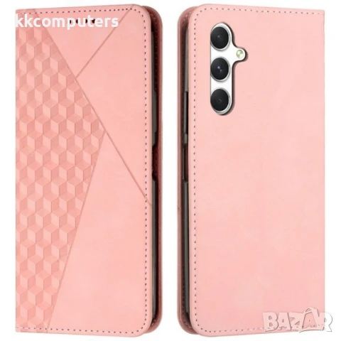 Samsung Galaxy A36 5G / A56 5G Imprinted Wallet Кожен Калъф + Протектор, снимка 3 - Калъфи, кейсове - 50789993
