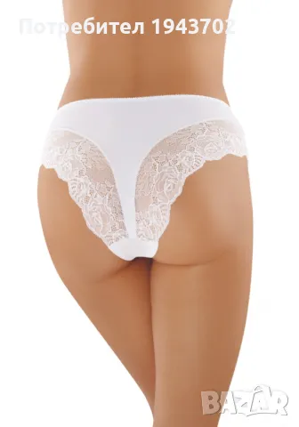 Микрофибърни бикини в бял цвят BBL121, снимка 2 - Бельо - 48314571
