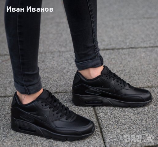 Оригинални МАРАТОНКИ NIKE AIR MAX 90 LEATHER   номер 38,5-39, снимка 7 - Маратонки - 40715078