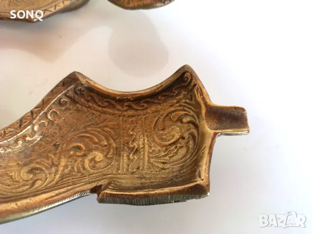 Страхотни Стари Бронзови Пепелници, снимка 5 - Антикварни и старинни предмети - 50045898