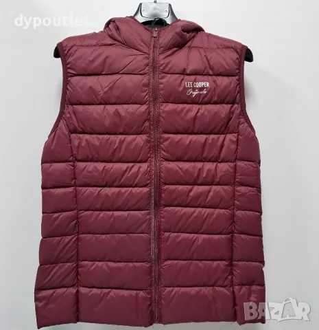 Дамски елек с гъши пух Lee Cooper Hlite Gilet, Burgundy, размери - M   