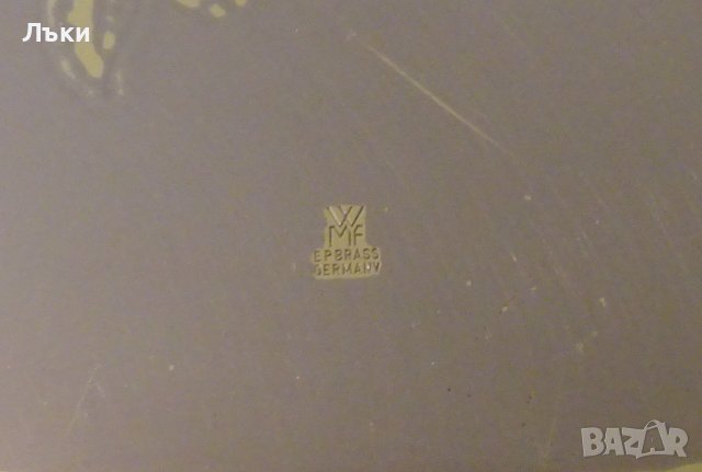 WMF посребрен поднос от бронз,барок. , снимка 6 - Антикварни и старинни предмети - 38068367