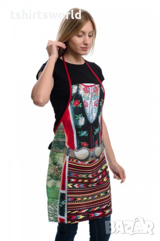 Нова дамска забавна готварска престилка Народна носия, Етно мотив, снимка 5 - Други - 28337508