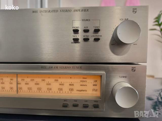 Усилвател тунер ретро винтидж Phillips , снимка 4 - Ресийвъри, усилватели, смесителни пултове - 53388448