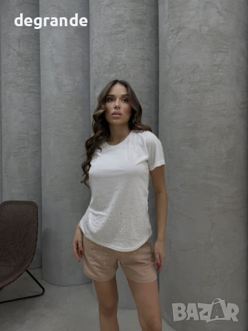 Дамски комплект от две части с камъчета, снимка 3 - Комплекти - 51129143