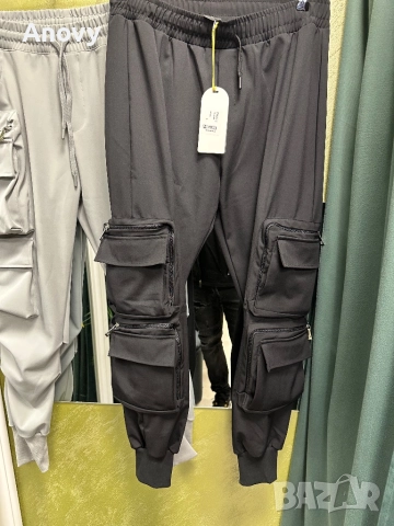 Мъжки карго панталони • S–XL • Черно / Бежово / Сиво • 59 лв, снимка 4 - Панталони - 52582447