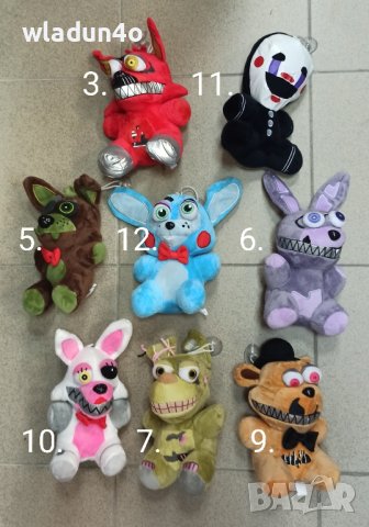 Плюшени Фреди/Five Nights at Freddy’s;ключодържатели-7лв-12лв, снимка 8 - Плюшени играчки - 42809372
