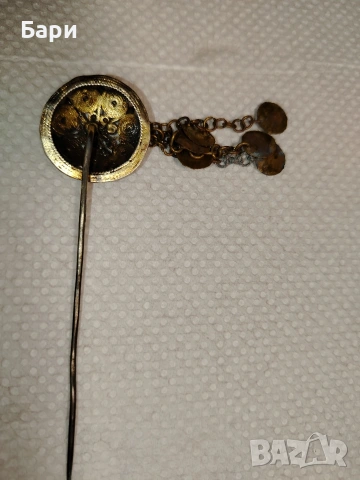 КРАСИВА ВЪЗРОЖДЕНСКА ИГЛА ЗА КОСА ХIX ВЕК, снимка 9 - Други ценни предмети - 53432608