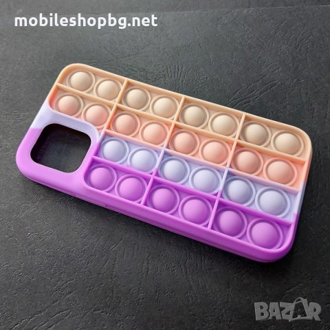 калъф за iPhone 12/12 Pro силиконов 3D попит PUSH POP BUBBLE, снимка 2 - Калъфи, кейсове - 34893031