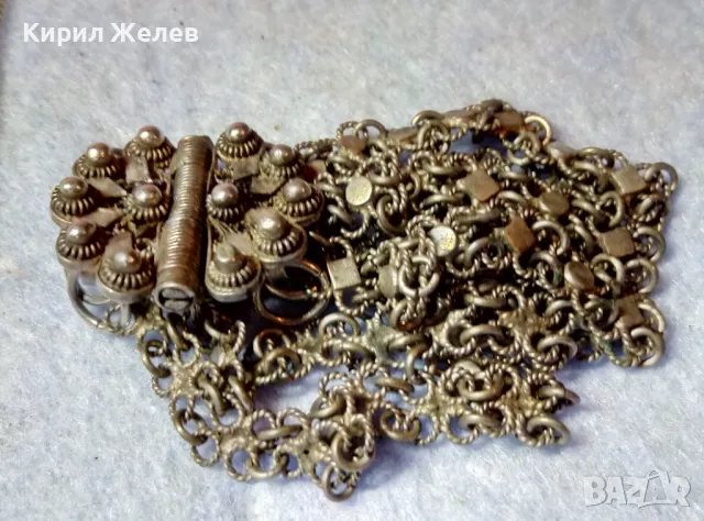 Стара ВЪЗРОЖДЕНСКА ФИЛИГРАННА ГРИВНА с ЩИФТ СРЕБРО ВИСОКА ПРОБА УНИКАЛНА КУЮМДЖИЙСКА ИЗРАБОТКА 48795, снимка 12 - Антикварни и старинни предмети - 48476681