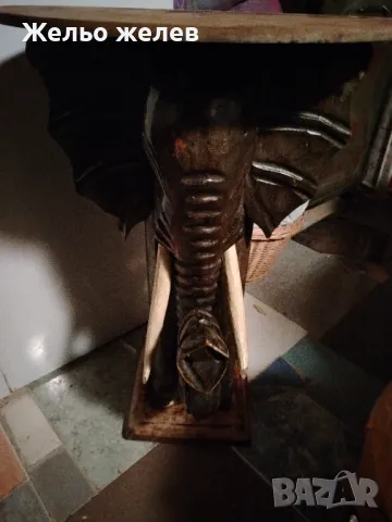 Маса, дърво, слон, 70см, снимка 8 - Декорация за дома - 48957801