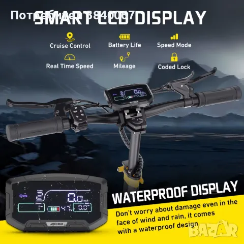 iENYRID iE-ES1 Електрическа тротинетка 2400W, снимка 7 - Други спортове - 49113730