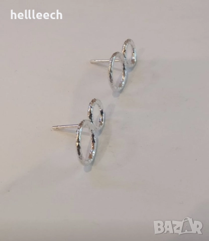 Сребърни обеци, снимка 3 - Обеци - 52669252