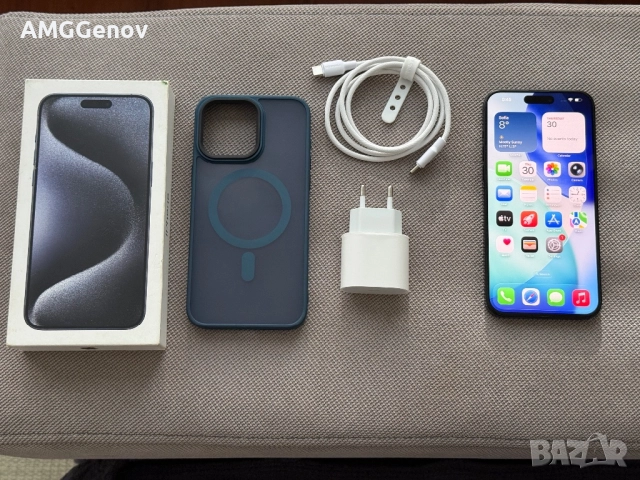 *512GB*Като Нов iPhone 15 Pro Max 512GB Blue Titanium