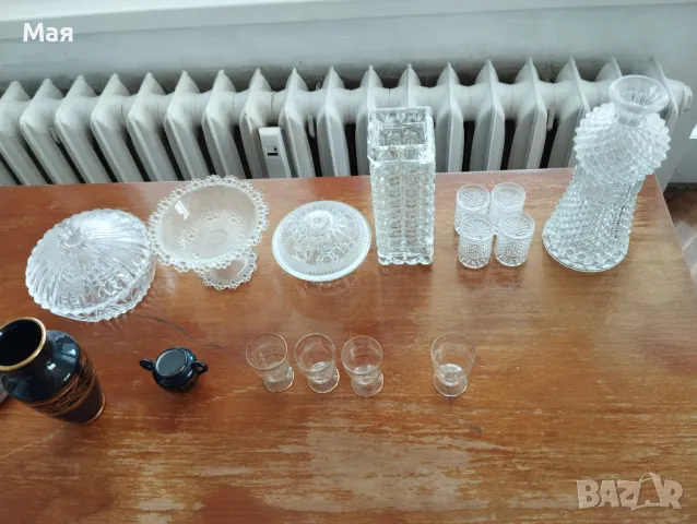 Захарници, вази, чаши, купи, гарафи, , снимка 2 - Антикварни и старинни предмети - 50371994