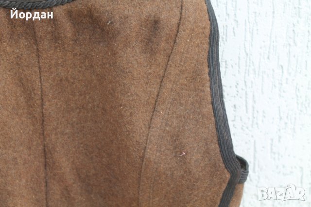 Вълнено елече от кафяв шаек с гайтани , снимка 9 - Антикварни и старинни предмети - 37039961