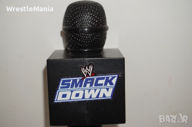 Рядък Кеч Микрофон WWE Jakks Pacific Talking Wrestling Mic 2007, снимка 4 - Колекции - 51854879