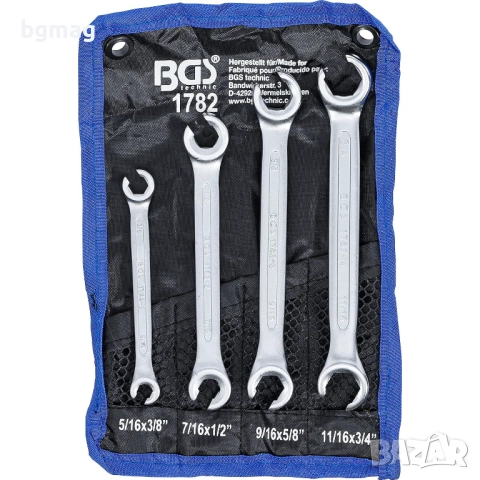 BGS 1782 комплект тръбни ключове, с 15° профил,инчови размери,5 