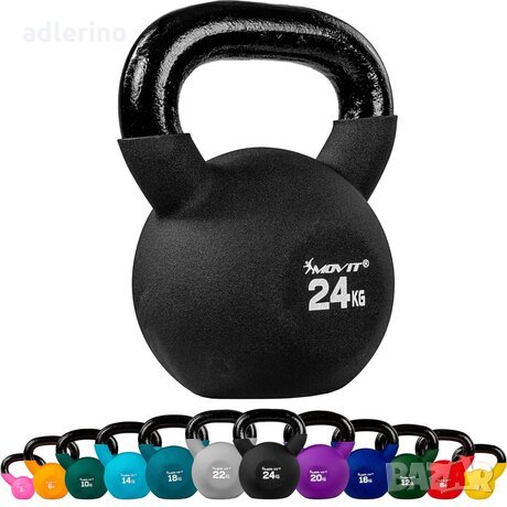  Пудовка чугун, неопрен, 6 кг, оранжева, фитнес гира, спортна пудовка Ново, снимка 5 - Фитнес уреди - 34394620