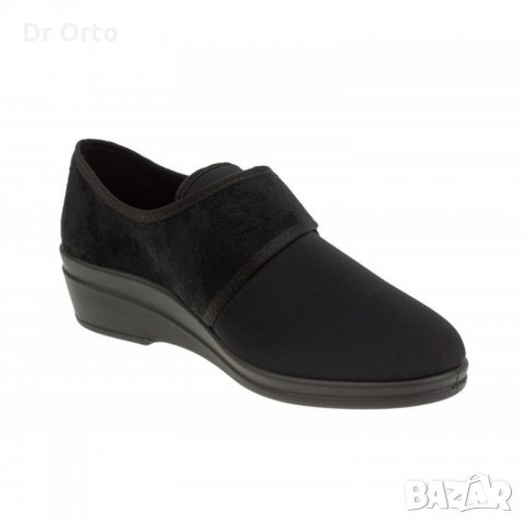 DR ORTO HELA Ортопедични дамски обувки, Черен стреч, снимка 3 - Дамски ежедневни обувки - 26452272