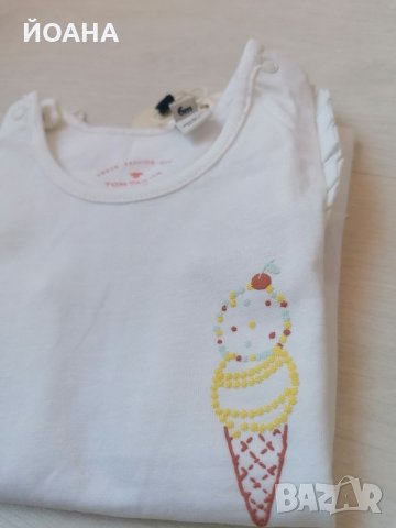 Tom Tailor блузка за момиче, снимка 3 - Бебешки блузки - 33545026