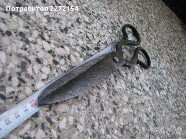 Кована шивашка ножица, снимка 4 - Антикварни и старинни предмети - 28982653