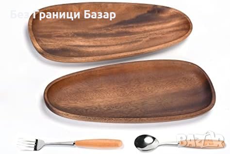 Нова Табла Естествен Овален от Акация - Идеален за Всякакви Храни, снимка 3 - Други стоки за дома - 43572259