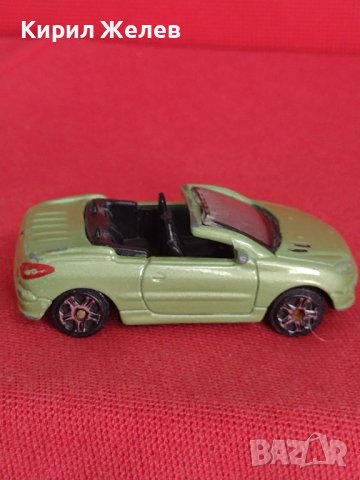 Метална количка PEUGEOT 206 кабриолет интересен модел за КОЛЕКЦИЯ ДЕКОРАЦИЯ 37576, снимка 2 - Колекции - 40704948