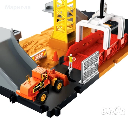 Игрален комплект Matchbox Action Drivers / Строителна Площадка, снимка 3 - Други - 53453613