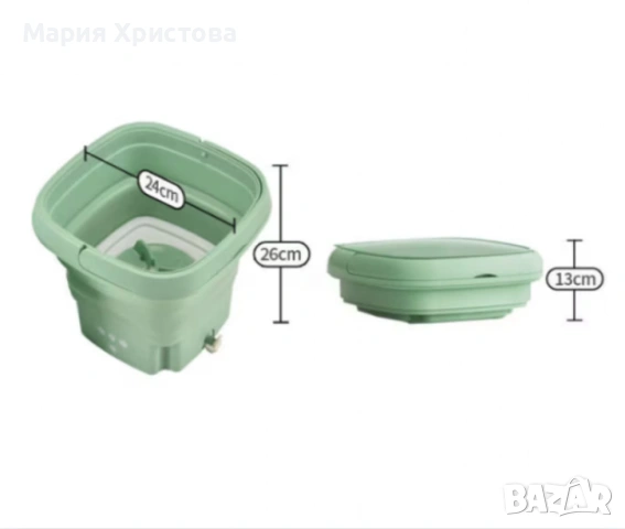 Електрическа компактна преносима пералня с горен отвор и контрол на докосване, снимка 4 - Перални - 53434071