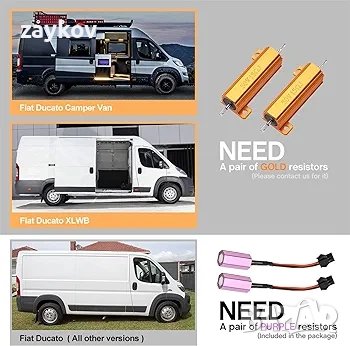  LED светлинен индикатор за странично огледало Съвместим с 2006-2023 Peugeot Boxer Fiat Ducato 250

, снимка 3 - Части - 43722630