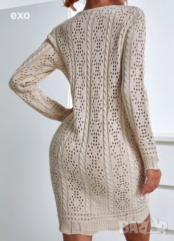 Трикотажна рокля, Есенно зимна рокля, Секси рокля, снимка 3 - Рокли - 42990825