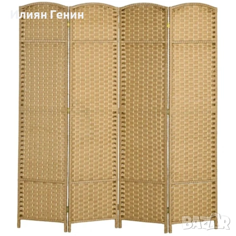 HOMCOM 4-частичен разделител за стая, снимка 3 - Паравани - 53465743